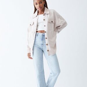 PacSun Homecoming Button Down Shacket Size Small